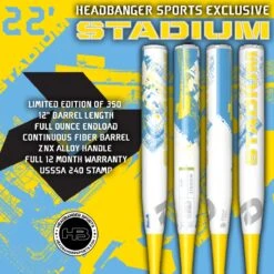 2022 DeMarini Stadium 12" USSSA Slowpitch Softball Bat: WTDXSHU-22 5 2022 DeMarini Stadium 12" USSSA Slowpitch Softball Bat: WTDXSHU-22 -Optimal Baseball Store DeMarini Stadium SHU 22 Blue Yellow 1200x1200 d2615356 1214 4b64 826d f6ae59a48d76