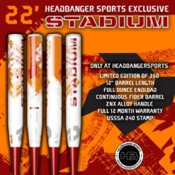 2022 DeMarini Stadium 12" USSSA Slowpitch Softball Bat: WTDXSTU-22 5 2022 DeMarini Stadium 12" USSSA Slowpitch Softball Bat: WTDXSTU-22 -Optimal Baseball Store DeMarini Stadium STU 22 Red Orange 1200x1200 b83cb472 7006 47d9 a10d a9a3f1f5be64
