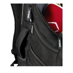 Wilson A2000 Players Backpack Bat Bag: WTA2000 21 Wilson A2000 Players Backpack Bat Bag: WTA2000 -Optimal Baseball Store WTA20BPBL 5 Wilson A2000 Backpack Black Silver Handle.png.cq5dam.web .1200.1200